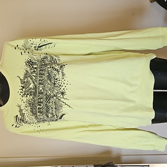 Sweaters - Burberry Neon Green Yellow Sweatshirt
